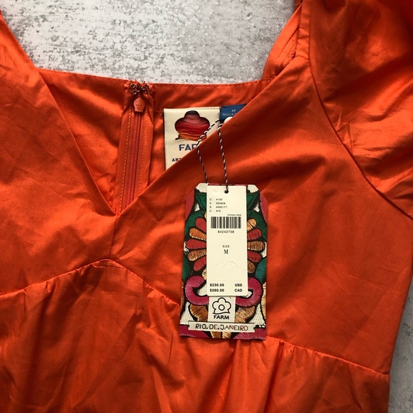 Anthropologie x Farm Rio Tiered Colorblocked Maxi Dress Puff Short Sleeve NEW - Picture 2 of 5